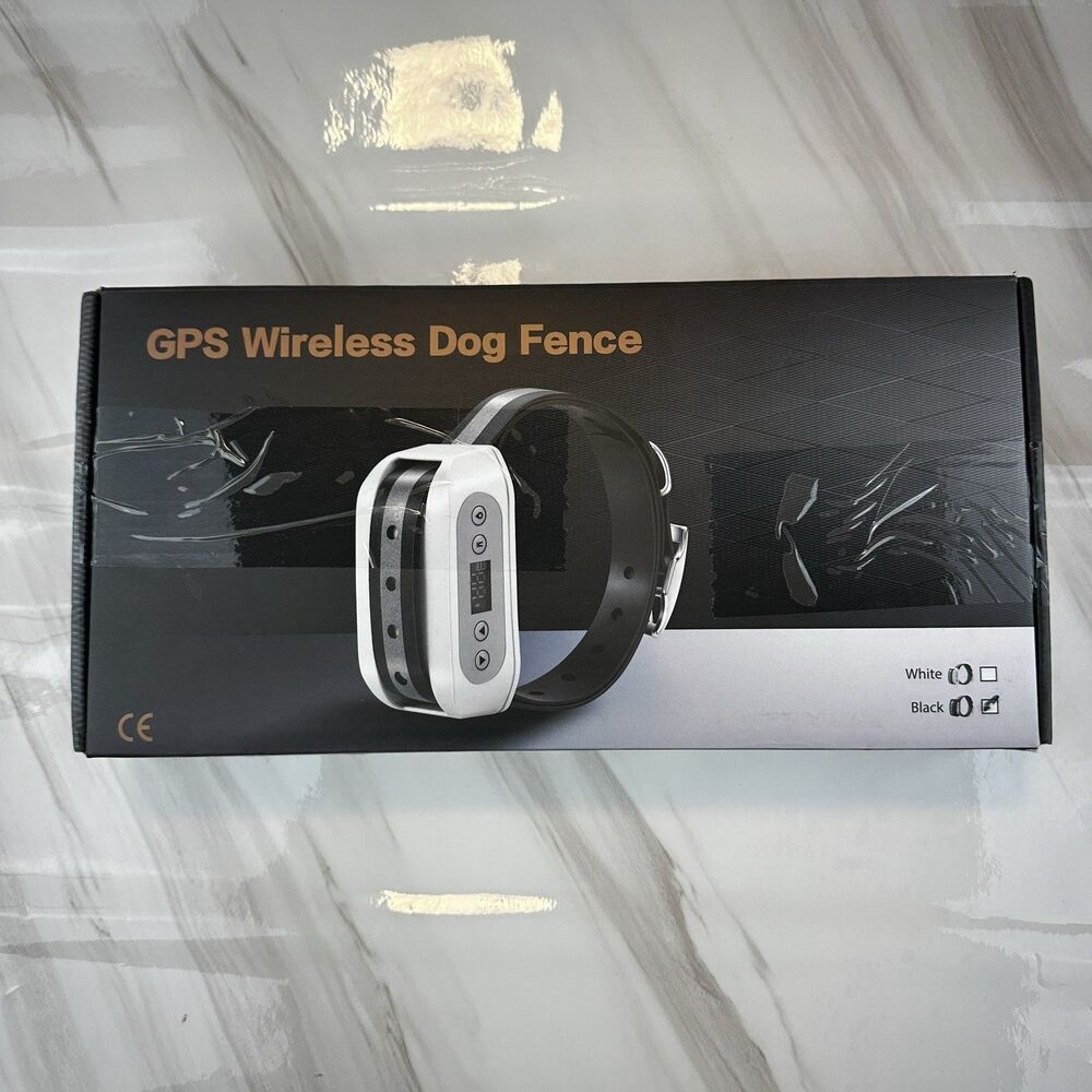 NEW FOCUSER GPS Wireless Dog Fence System 1 Dog- Model :PF-09 Open Box Black